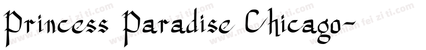 Princess Paradise Chicago字体转换